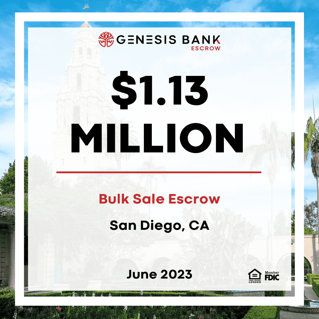 Escrow Bulk Sale Escrow_June2023